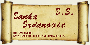 Danka Srdanović vizit kartica